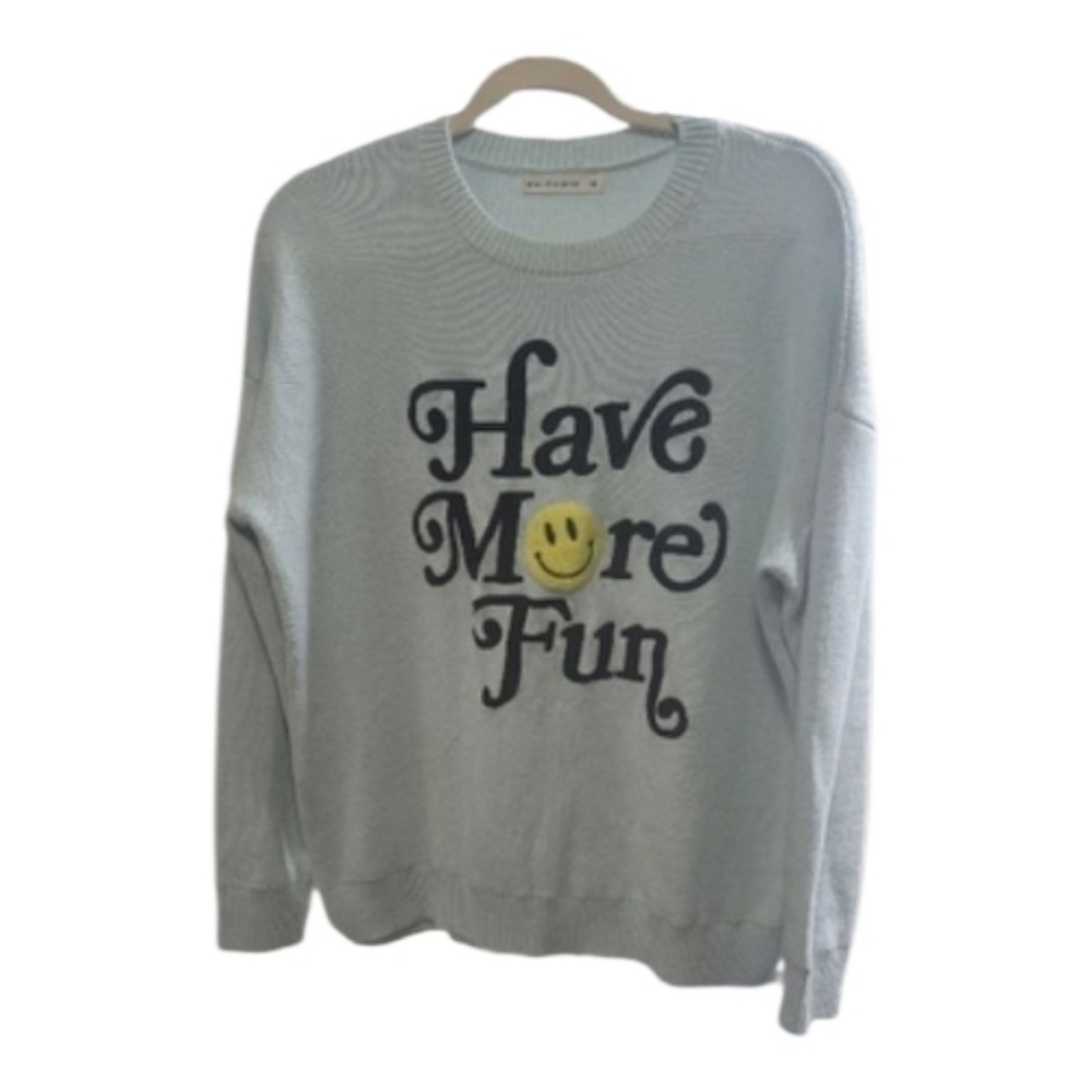 Moon & Madison Sky Blue Knit Top